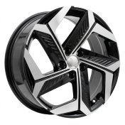 Alu kola Racing Line D1926, 18x7.5 5x114.3 ET51, černá + leštění
