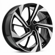 Alu kola Racing Line D1981, 19x7.5 5x114.3 ET45, černá + leštění