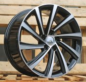 Alu kola Racing Line D2403, 19x8 5x112 ET45, černá + leštění
