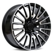 Alu kola Racing Line F1070, 22x10 5x130 ET36, černá + leštění (zátěžová)