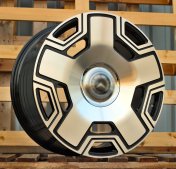 Alu kola Racing Line F3053, 20x9.5 5x130 ET35, černá + leštění (zátěžová)