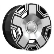 Alu kola Racing Line F3053, 21x10 5x130 ET35, černá + leštění (zátěžová)