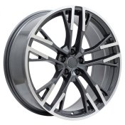 Alu kola Racing Line F726, 21x9 5x112 ET30, šedivá + leštění (zátěžová)