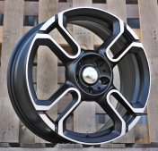 Alu kola Racing Line F8002, 18x7 5x112 ET54, černá matná + leštění