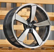 Alu kola Racing Line F9781, 19x8.5 5x112 ET32, černá + leštění