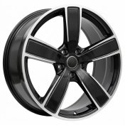 Alu kola Racing Line FB0472J, 21x9.5 5x130 ET46, černá + leštění (zátěžová)