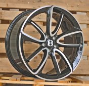 Alu kola Racing Line FB0493, 21x9.5 5x112 ET41, černá + leštění (zátěžová)