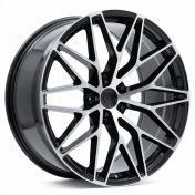 Alu kola Racing Line FB1705, 21x9.5 5x130 ET46, černá + leštění (zátěžová)