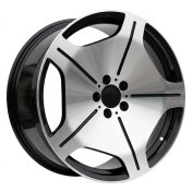 Alu kola Racing Line FBX035, 17x7.5 5x112 ET35, černá + leštění (zátěžová)