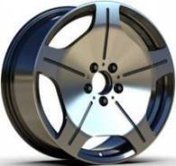 Alu kola Racing Line FBX035, 19x9.5 5x112 ET43, černá + leštění (zátěžová)