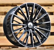 Alu kola Racing Line FBX042, 18x8 5x114.3 ET35, černá + leštění