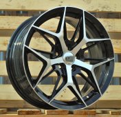 Alu kola Racing Line FBX114, 17x7 5x108 ET40, černá + leštění