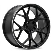 Alu kola Racing Line FBX120, 19x9.5 5x112 ET45, černá + leštěný límec (zátěžová)