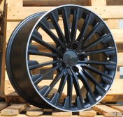 Alu kola Racing Line FBX132, 18x8 5x112 ET43, černá matná + leštěný límec