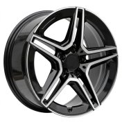 Alu kola Racing Line FBX142, 22x11.5 5x112 ET47, černá + leštění (zátěžová)