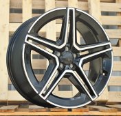 Alu kola Racing Line FBX142, 22x9.5 5x112 ET45, černá + leštění (zátěžová)