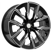 Alu kola Racing Line FBX144, 21x8.5 5x112 ET25, černá + leštění (zátěžová)
