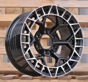 Alu kola Racing Line FBX229, 17x9 6x139.7 ET, černá + leštění