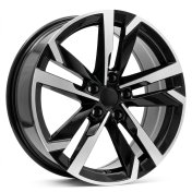 Alu kola Racing Line FBX254, 18x7.5 5x112 ET40, černá + leštění