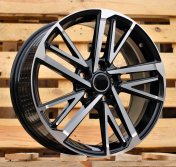 Alu kola Racing Line FBX255, 17x7 5x114.3 ET40, černá + leštění