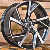 Alu kola Racing Line FBX264, 19x8.5 5x112 ET35, černá + leštění (zátěžová)
