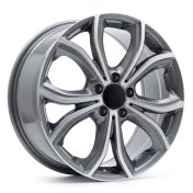 Alu kola Racing Line FBX271, 18x8 5x112 ET43, šedivá + leštění
