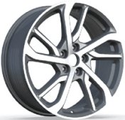 Alu kola Racing Line FBX326, 18x7.5 5x108 ET50, šedivá + leštění