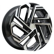 Alu kola Racing Line FBX345, 18x7.5 5x114.3 ET51, černá + leštění