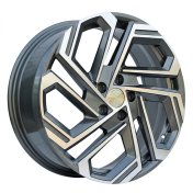 Alu kola Racing Line FBX345, 19x7.5 5x114.3 ET51, šedivá + leštění (zátěžová)