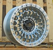 Alu kola Racing Line FBX357, 17x8.5 5x127 ET-12, stříbrná + leštění