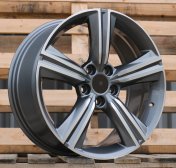 Alu kola Racing Line FBX361, 18x8 5x114.3 ET50, šedivá + leštění