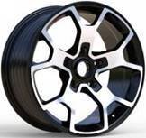 Alu kola Racing Line FBX372, 18x8 5x127 ET35, černá matná + leštění