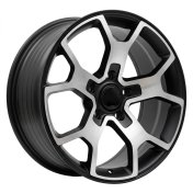 Alu kola Racing Line FBX372, 18x8 5x127 ET35, černá matná + leštění
