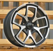 Alu kola Racing Line FBX373, 18x8 5x127 ET35, černá matná + leštění