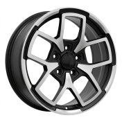 Alu kola Racing Line FBX373, 18x8 5x127 ET35, černá matná + leštění