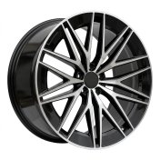 Alu kola Racing Line FBX387, 22x11.5 5x112 ET53, černá + leštění (zátěžová)