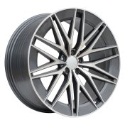 Alu kola Racing Line FBX387, 21x10 5x112 ET51, šedivá + leštění (zátěžová)