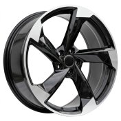Alu kola Racing Line FBX390, 20x8.5 5x112 ET40, černá + leštění (zátěžová)