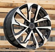 Alu kola Racing Line FBX416, 17x7.5 5x114.3 ET40, černá + leštění