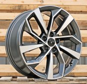 Alu kola Racing Line FBX507, 19x8 5x112 ET39, šedivá + leštění