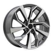 Alu kola Racing Line FBX507, 19x8 5x112 ET39, šedivá + leštění