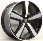 Alu kola Racing Line FC021, 22x10 5x130 ET48, černá + leštění