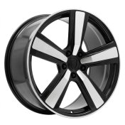 Alu kola Racing Line FC021, 22x10 5x130 ET48, černá + leštění (zátěžová)