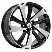 Alu kola Racing Line FE172, 19x8 5x114.3 ET35, černá + leštění