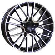 Alu kola Racing Line FE179, 21x11 5x130 ET58, černá + leštění (zátěžová)