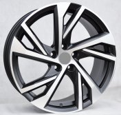 Alu kola Racing Line FE183, 18x8 5x108 ET45, černá matná + leštění