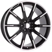 Alu kola Racing Line FE236, 21x10 5x112 ET54, černá + leštění (zátěžová)