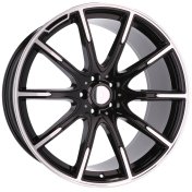 Alu kola Racing Line FE236, 22x9 5x112 ET32, černá + leštění