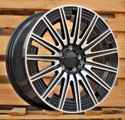 Alu kola Racing Line FLB005, 19x9.5 5x112 ET49, černá + leštění