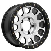 Alu kola Racing Line H1002B, 17x8.5 5x150 ET, černá matná + leštění